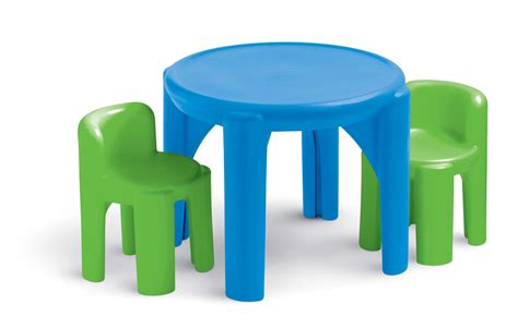 Little Tikes Bright N Bold Table And Chairs Greenblue In 2022 Kids