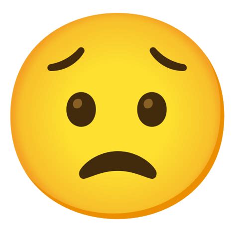 Worried Face Emoji Click Copy Paste