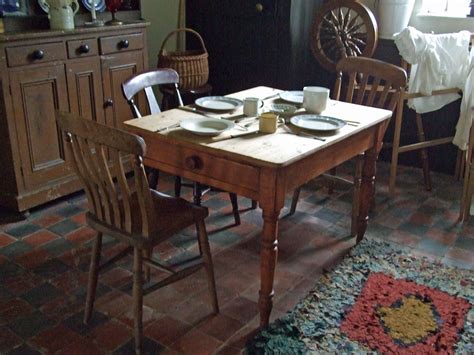 View Image Full Size Victorian Kitchens Home Rustic Dining Table