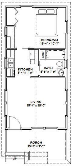 16x32 Tiny House 16x32h1i 511 Sq Ft Excellent Floor Plans