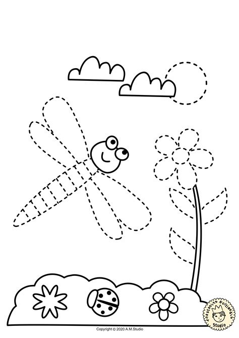 Tracing Coloring Pages