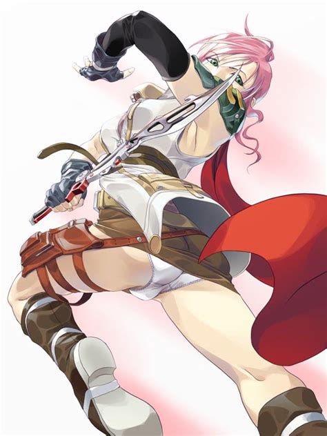 Hyou Itto Lightning Farron Final Fantasy Final Fantasy Xiii 10s 1girl Armpits Ass Belt