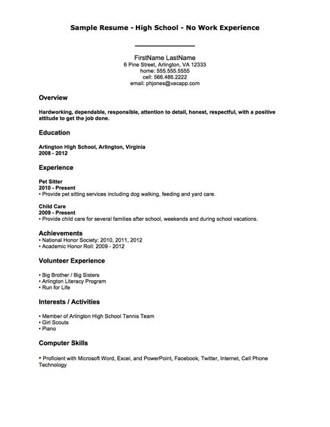 42 Free High School Student Resume Templates That You Should Know