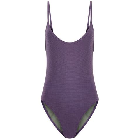 Bower Purple Low Back Hutton Swimsuit 200 Liked On Polyvore