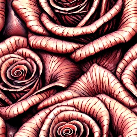 Tooled Leather Roses Pattern · Creative Fabrica