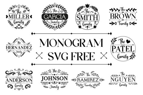Monogram Svg Free Grafica Di Free Graphic Bundles · Creative Fabrica