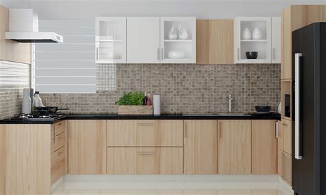 Wooden Modular Kitchen Designs With Wood Finish Design Cafe