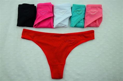 Cotton Womens Sexy Thongs G String Underwear Panties Briefs For Ladies