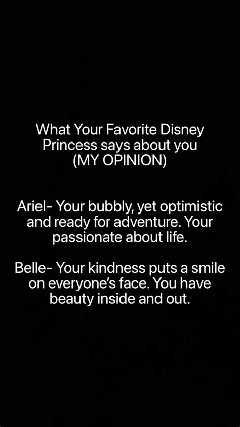 What Your Favorite Disney Princess Says About You My Opinion Like For