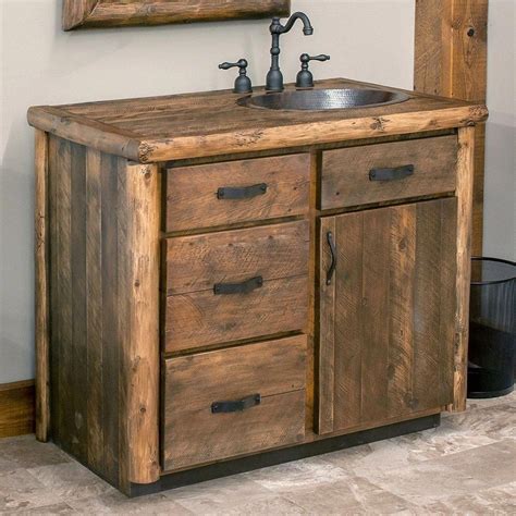 Olde Towne Rustic Log Vanity 24 42 Wood Bathroom Vanity Rustic