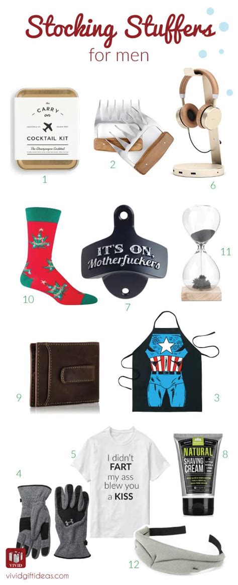 The best stocking stuffers under $50 for men. 12 Great Stocking Stuffer Ideas For Men - Vivid's Gift Ideas
