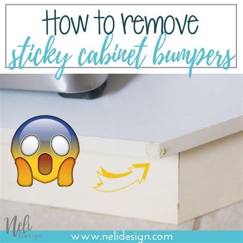 How To Remove Sticky Bumpers From Cabinet Doors Door Bumper Cabinet