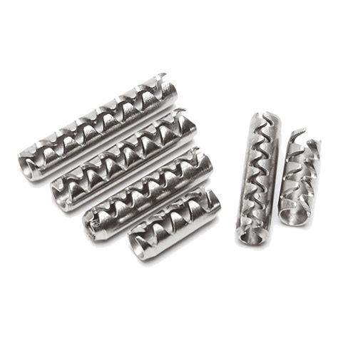 Stainless Steel Toothed Slotted Spring Pin Jisb2808 Buy Tooth Type