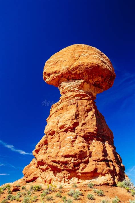 Balanced Rock Arches National Park Utah Usa Stock Image Image Of