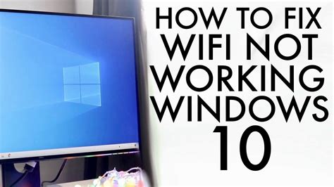 How To Fix Windows Wifi Not Working Youtube