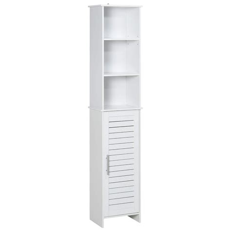 Buy Kleankin Tall Bathroom Storage Cabinet Freestanding Linen Tower