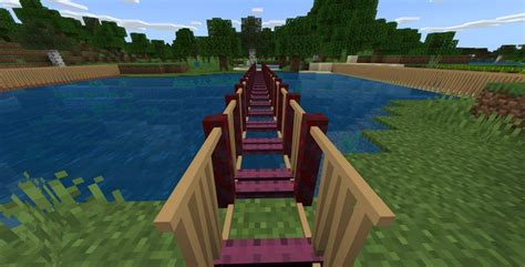 Wooden Bridge Minecraft How To Build A Rope Bridge In Minecraft