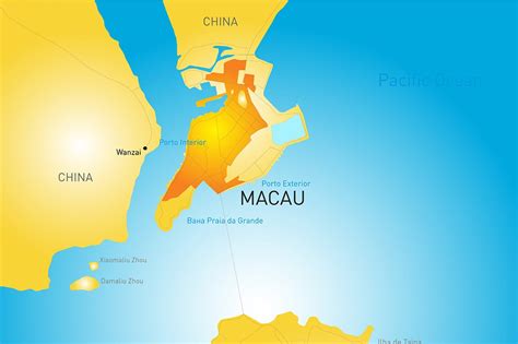 Macau Administrative Map Custom Designed Illustrations Creative Market