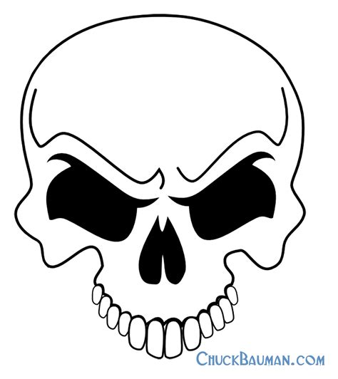 Cut Out Skull Stencils Free Printable Free Printable Templates