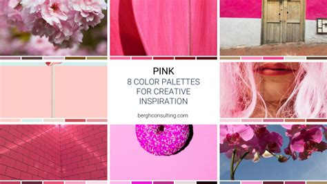 8 Pink Color Palettes For Creativity Bergh Consulting