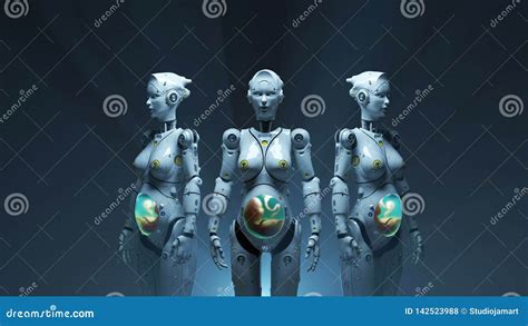 Artificial Pregnancy Vector Illustration With Couple After Successful Embryo Engraftment And
