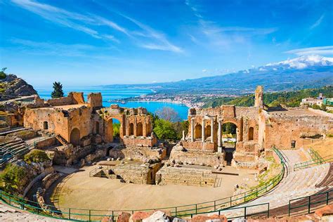 Ancient Theatre Of Taormina Architecture Of A Symbol Of Sicily