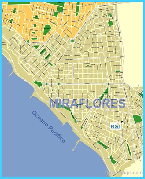 Map Of Lima Travelsmapscom