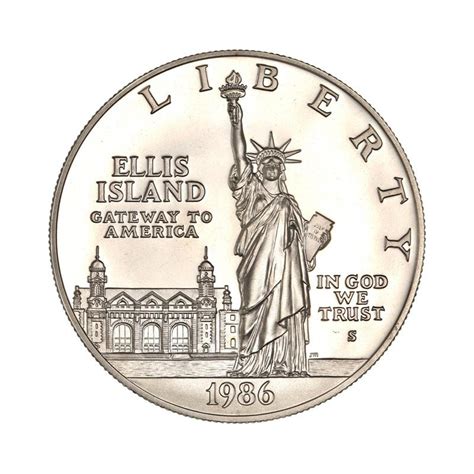 Monnaie Usa Dollar Liberty Ellis Island