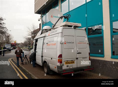 Television Satellite Outside Broadcast Van Hi Res Stock Photography And