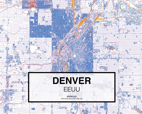 Denver Eeuu 01 Mapacad Download Map Cad Dwg Dxf Autocad