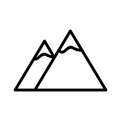 Mountain Outline Vector Art Icons And Graphics For Free Download