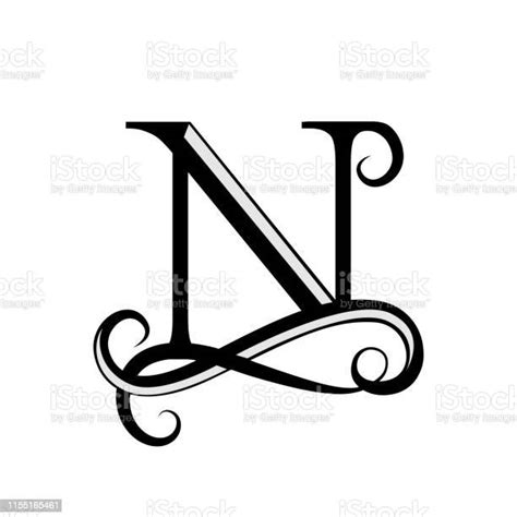 Capital Letter For Monograms Beautiful Letter Stock Illustration