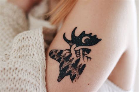 Sleepy Moose Tattoo