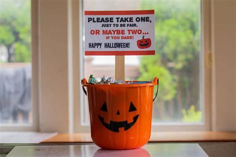 Free Printable Please Take One Halloween Sign Instant