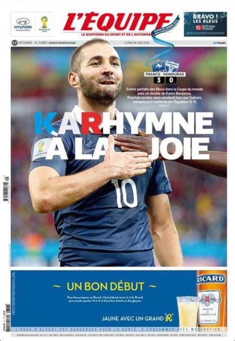 We've rounded up the 11 players to be handed a perfect 10 in l'equipe's player ratings. Journal L'Equipe (France). Les Unes des journaux de France ...