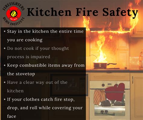 Kitchen Fire Safety Firefighters Burn Institute