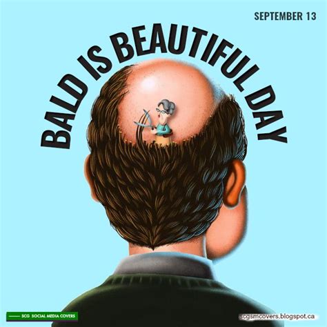 Banners Bald Is Beautiful Day September 13 Baldisbeautifulday Special Day Calendar