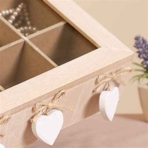 Wooden Heart Personalised Jewellery Box By Dibor Notonthehighstreet Com