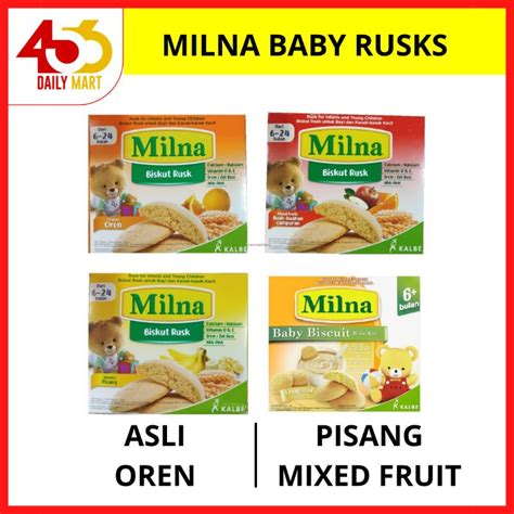 Milna Baby Rusks 130g260g 6 24bulan Shopee Malaysia