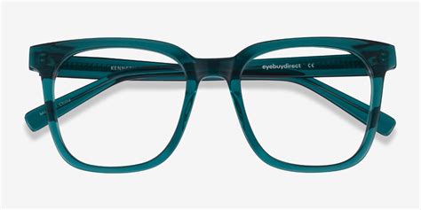 kenneth square teal glasses for men eyebuydirect
