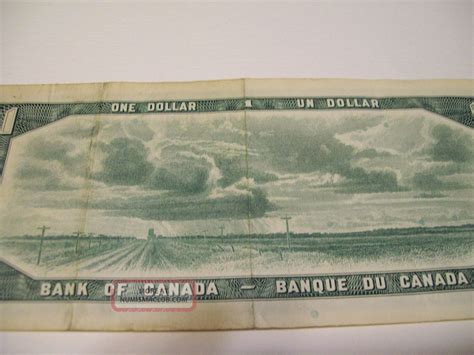 1954 Canada One 1 00 Bill Canadian 1954 Dollar Bill Estate
