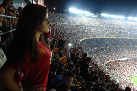 Sports Boobs Manchester United Camp Nou Stadium