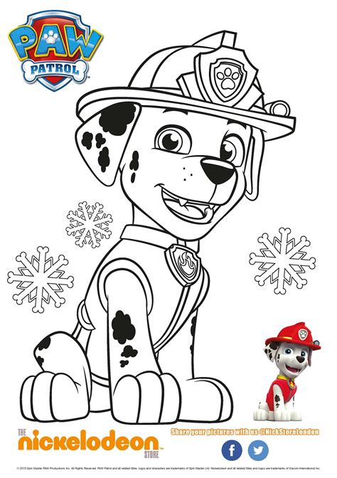 Paw Patrol Ausmalbilder Marshall Coloring Pages Nature Coloring For