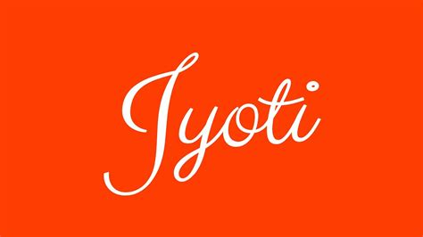 Learn How To Sign The Name Jyoti Stylishly In Cursive Writing Youtube