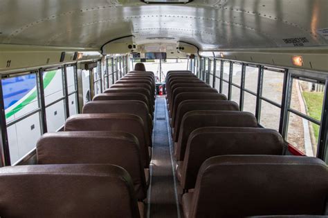 School Charter Bus Inside