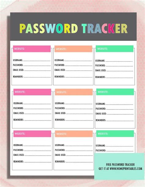 Password Cheat Sheet Printable A Quick Guide To Keeping Your Accounts