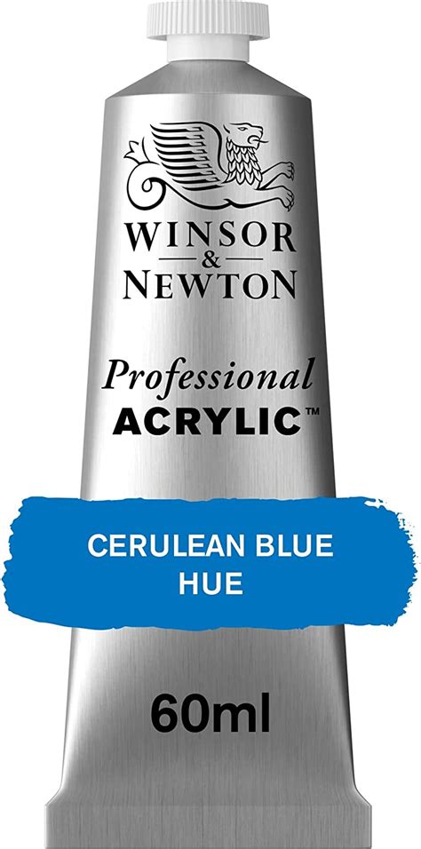 Winsor And Newton 60 Ml Professional Acrylic Colour Cerulean Blue Hue