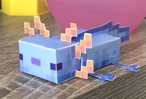 Papercraft Axolotl Papercraft Minecraft Skin Diy Minecraft Minecraft