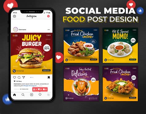 Fast Food Social Media Post Behance