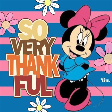 Mickey Mouse And Friends Minnie Mouse Thank You Wallpaper Disney